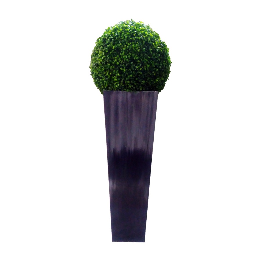 50019-VS-Dekoral Ahşap Vazolu Dekoratif Top Şimşir-130 cm-2
